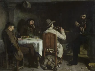 Nach dem Abendessen in Ornans, 1848